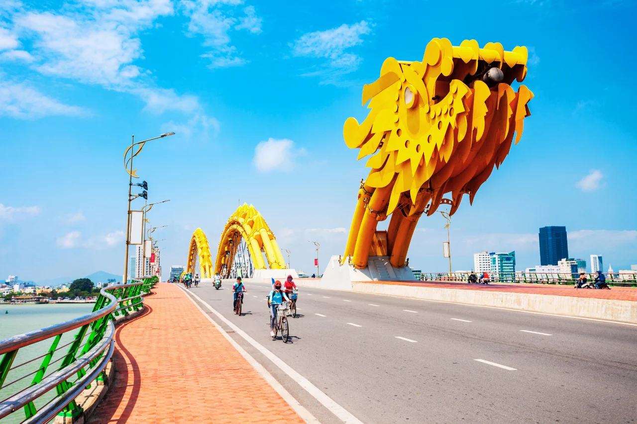 Vietnam Tour Package Danang Dragon Bridge in Vietnam