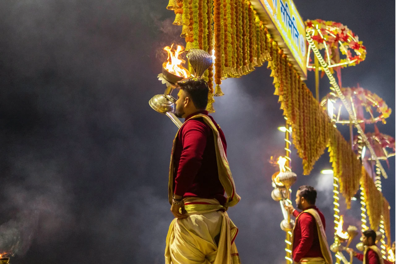Ayodhya - Varanasi Tour Package Ganga Aarti Ceremony in Varanasi
