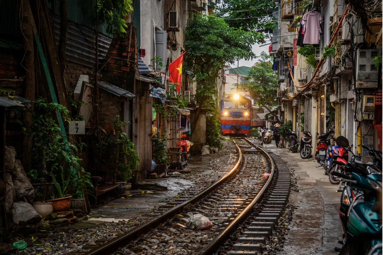 Vietnam Tour Package Train Street Hanoi in Vietnam